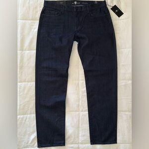 7 For All Mankind Airweft Premium Dark Wash Jeans - Size 38